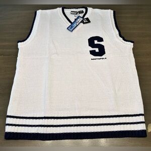 NWT Vintage 90s Y2K Southpole Acrylic Knit Vest  Men NEW-Size XL